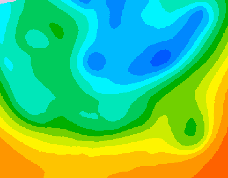 GDPS 500 millibar geopotential height 072 hour forecast chart for Canada based on 2026/05/13 0000Z data