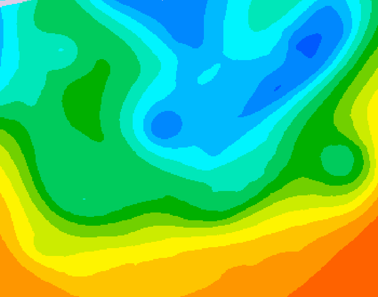 GDPS 500 millibar geopotential height 090 hour forecast chart for Canada based on 2026/05/13 0000Z data