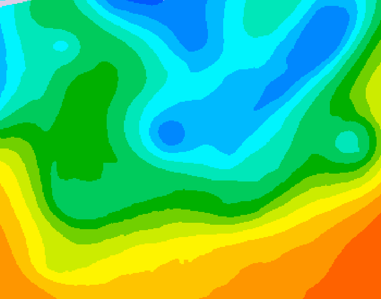 GDPS 500 millibar geopotential height 096 hour forecast chart for Canada based on 2026/05/13 0000Z data
