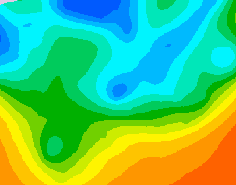 GDPS 500 millibar geopotential height 114 hour forecast chart for Canada based on 2026/05/13 0000Z data