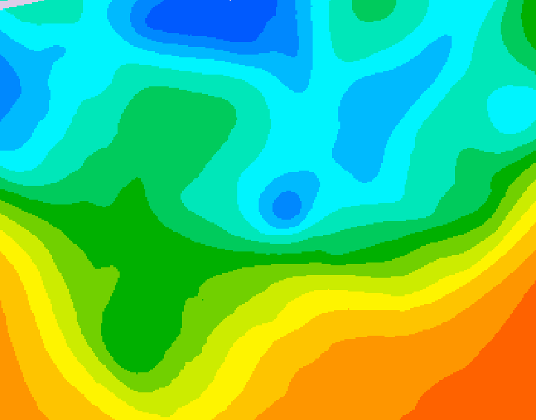GDPS 500 millibar geopotential height 120 hour forecast chart for Canada based on 2026/05/13 0000Z data
