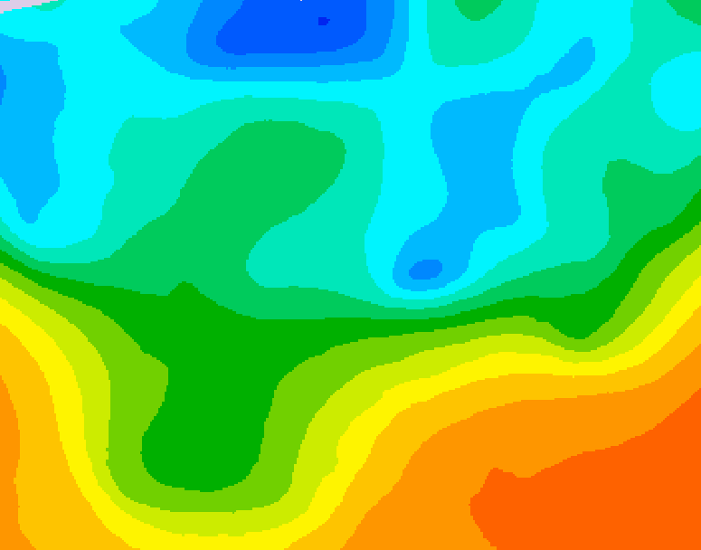 GDPS 500 millibar geopotential height 132 hour forecast chart for Canada based on 2026/05/13 0000Z data