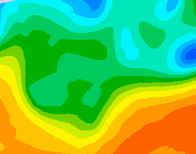 GDPS 500 millibar geopotential height 174 hour forecast chart for Canada based on 2026/05/13 0000Z data