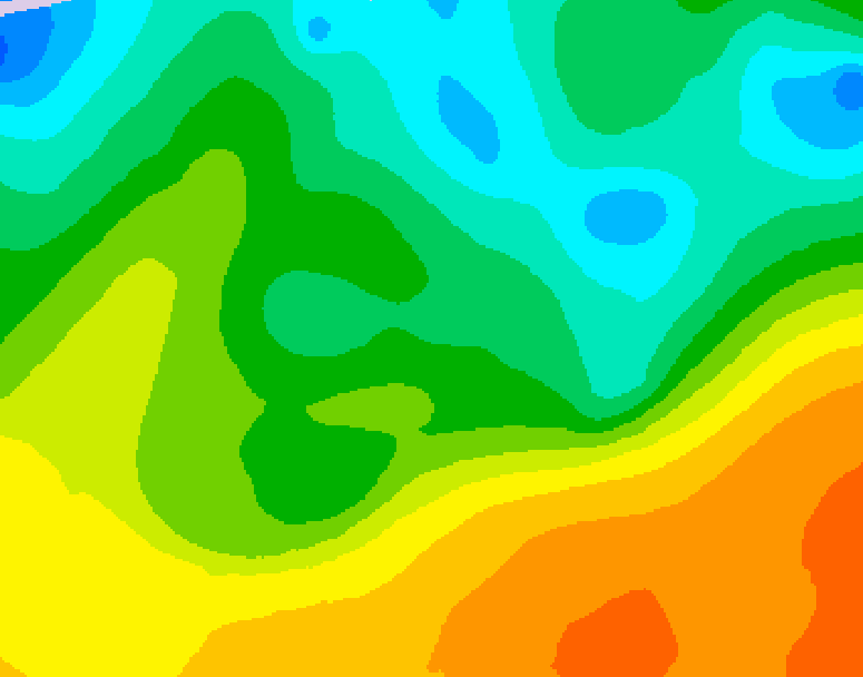 GDPS 500 millibar geopotential height 216 hour forecast chart for Canada based on 2026/05/13 0000Z data
