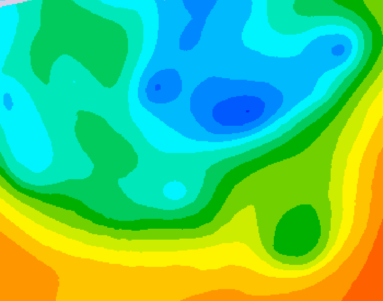 GDPS 500 millibar geopotential height 048 hour forecast chart for Canada based on 2026/05/13 1200Z data