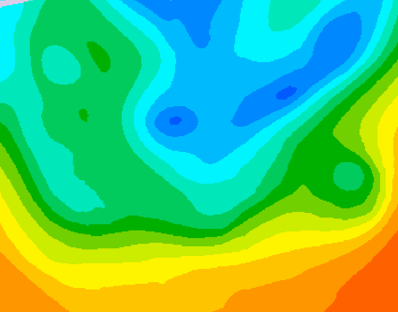 GDPS 500 millibar geopotential height 072 hour forecast chart for Canada based on 2026/05/13 1200Z data