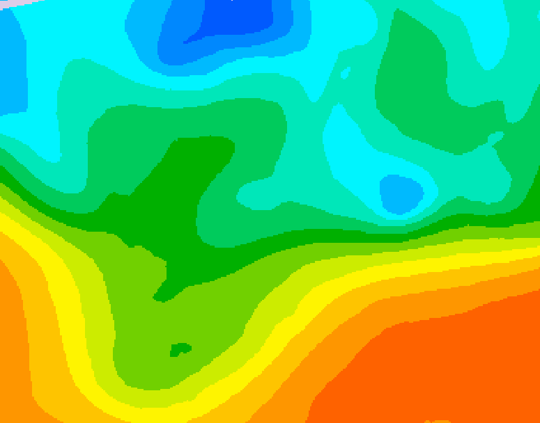 GDPS 500 millibar geopotential height 132 hour forecast chart for Canada based on 2026/05/13 1200Z data