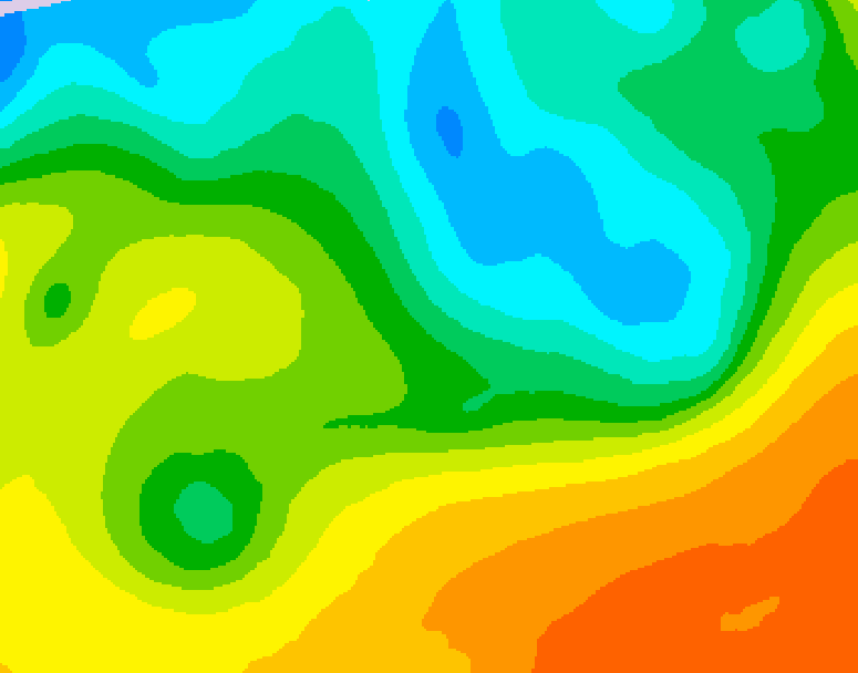 GDPS 500 millibar geopotential height 216 hour forecast chart for Canada based on 2026/05/13 1200Z data