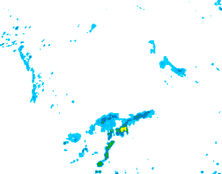 GDPS precipitation 132 hour forecast chart for Canada based on 2026/05/13 1200Z data