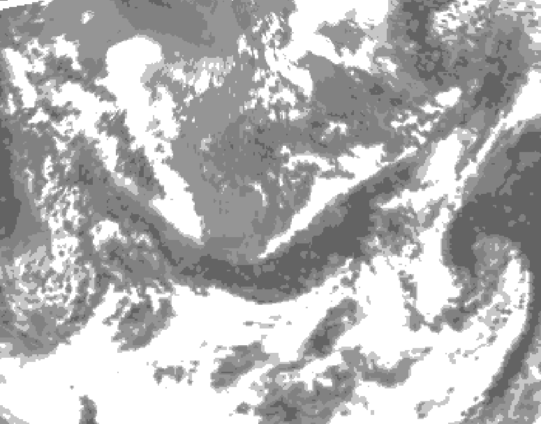 GDPS total cloud 084 hour forecast chart for Canada based on 2026/05/13 0000Z data