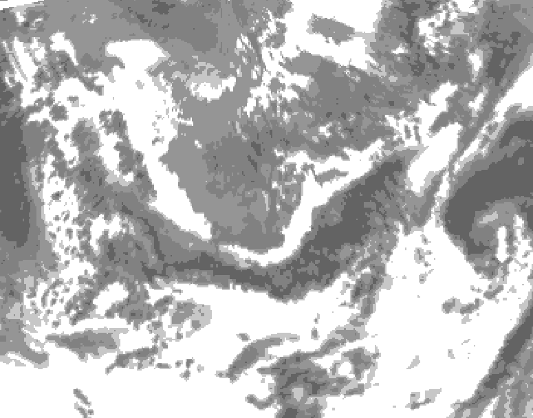 GDPS total cloud 090 hour forecast chart for Canada based on 2026/05/13 0000Z data