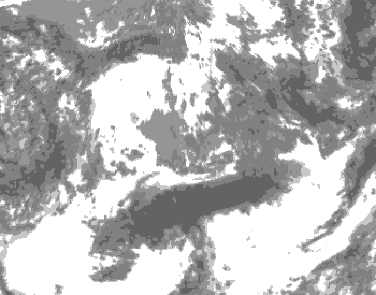 GDPS total cloud 138 hour forecast chart for Canada based on 2026/05/13 0000Z data