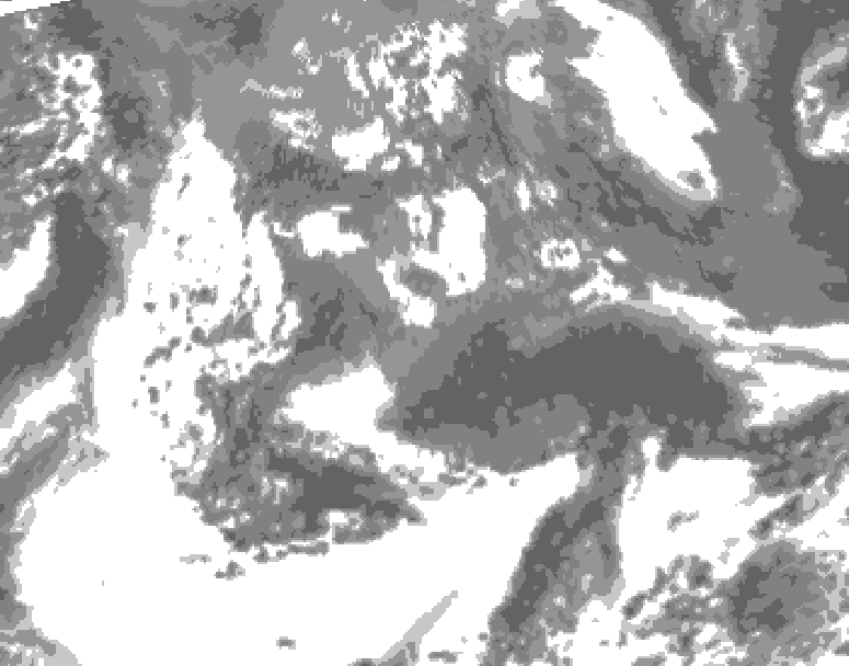 GDPS total cloud 198 hour forecast chart for Canada based on 2026/05/13 0000Z data