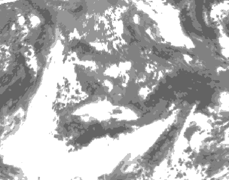 GDPS total cloud 210 hour forecast chart for Canada based on 2026/05/13 0000Z data