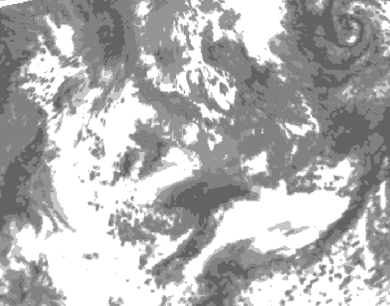 GDPS total cloud 234 hour forecast chart for Canada based on 2026/05/13 0000Z data