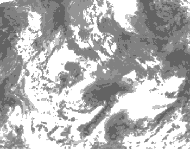 GDPS total cloud 240 hour forecast chart for Canada based on 2026/05/13 0000Z data