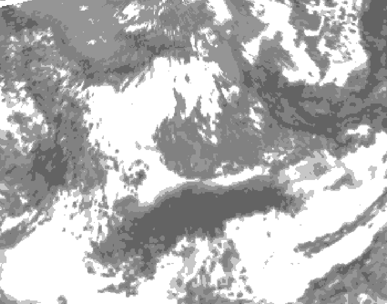 GDPS total cloud 132 hour forecast chart for Canada based on 2026/05/13 1200Z data