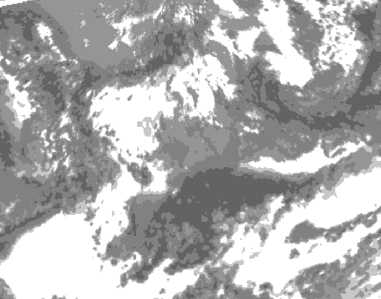GDPS total cloud 144 hour forecast chart for Canada based on 2026/05/13 1200Z data