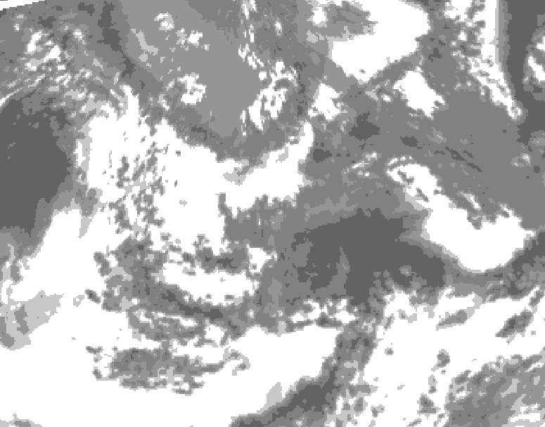 GDPS total cloud 180 hour forecast chart for Canada based on 2026/05/13 1200Z data