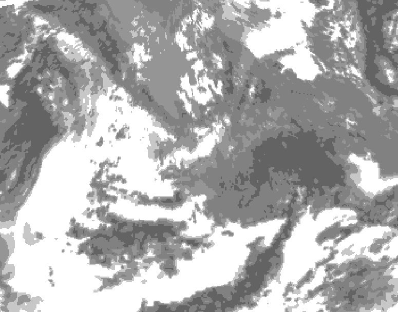 GDPS total cloud 192 hour forecast chart for Canada based on 2026/05/13 1200Z data