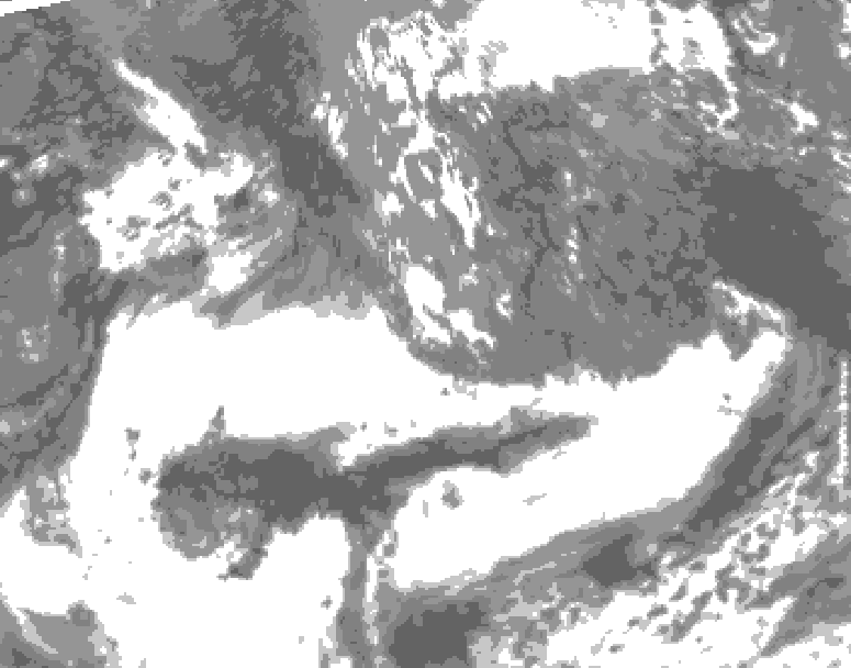 GDPS total cloud 222 hour forecast chart for Canada based on 2026/05/13 1200Z data