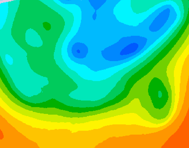 GDPS 500 millibar geopotential height 048 hour forecast chart for Canada based on 2026/05/14 0000Z data