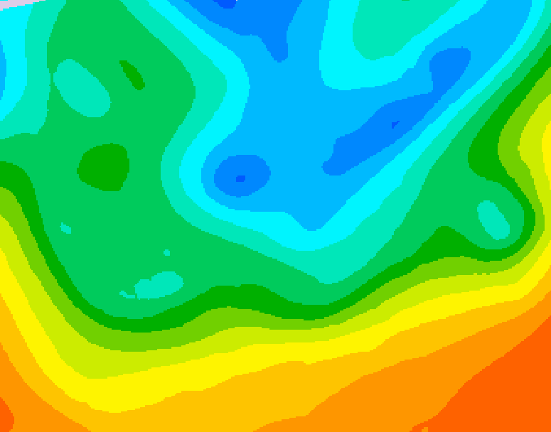 GDPS 500 millibar geopotential height 066 hour forecast chart for Canada based on 2026/05/14 0000Z data