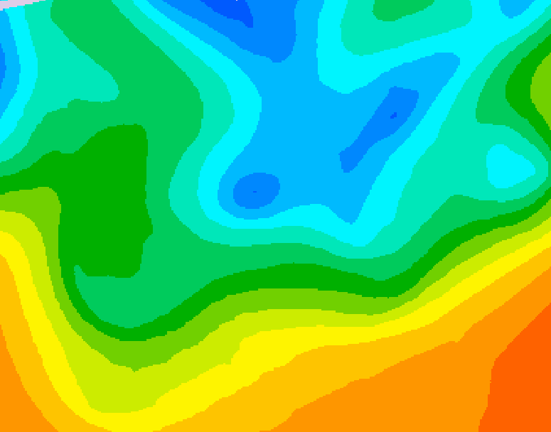GDPS 500 millibar geopotential height 078 hour forecast chart for Canada based on 2026/05/14 0000Z data