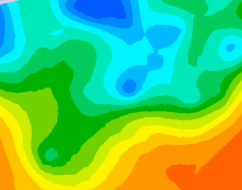 GDPS 500 millibar geopotential height 096 hour forecast chart for Canada based on 2026/05/14 0000Z data