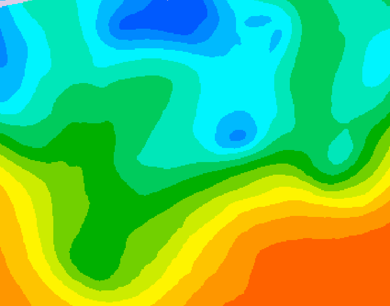 GDPS 500 millibar geopotential height 108 hour forecast chart for Canada based on 2026/05/14 0000Z data