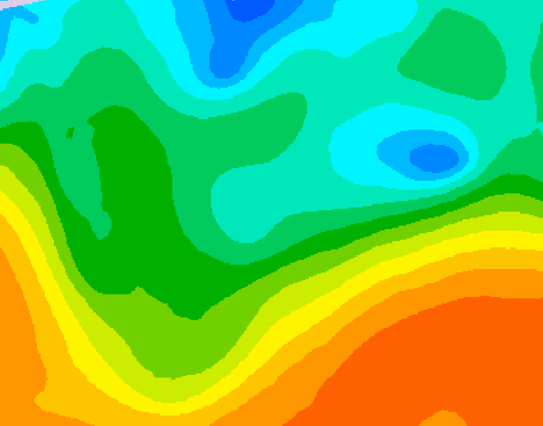 GDPS 500 millibar geopotential height 138 hour forecast chart for Canada based on 2026/05/14 0000Z data
