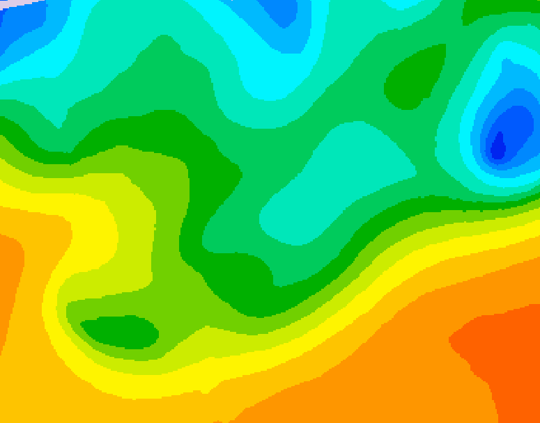GDPS 500 millibar geopotential height 174 hour forecast chart for Canada based on 2026/05/14 0000Z data