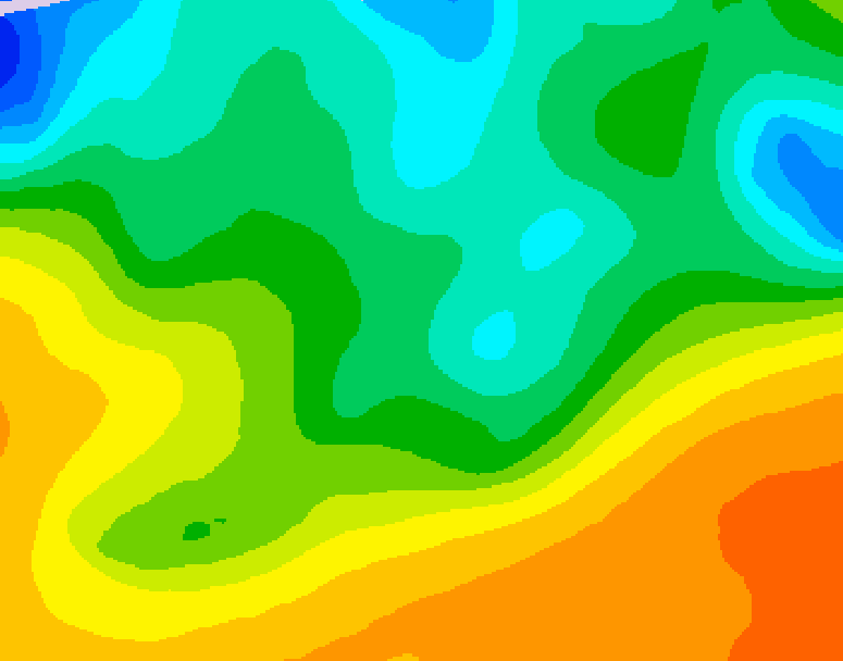 GDPS 500 millibar geopotential height 186 hour forecast chart for Canada based on 2026/05/14 0000Z data