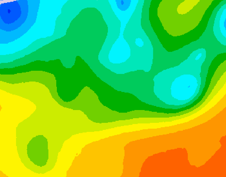 GDPS 500 millibar geopotential height 216 hour forecast chart for Canada based on 2026/05/14 0000Z data