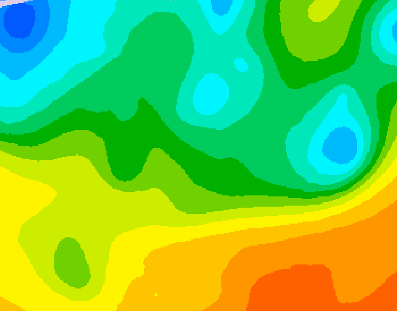 GDPS 500 millibar geopotential height 222 hour forecast chart for Canada based on 2026/05/14 0000Z data