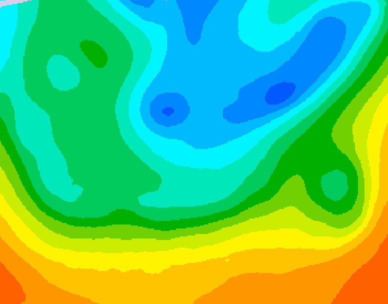 GDPS 500 millibar geopotential height 042 hour forecast chart for Canada based on 2026/05/14 1200Z data