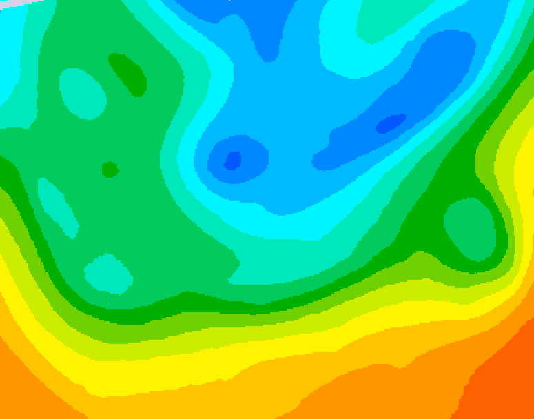 GDPS 500 millibar geopotential height 048 hour forecast chart for Canada based on 2026/05/14 1200Z data
