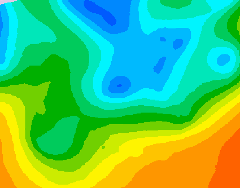 GDPS 500 millibar geopotential height 072 hour forecast chart for Canada based on 2026/05/14 1200Z data