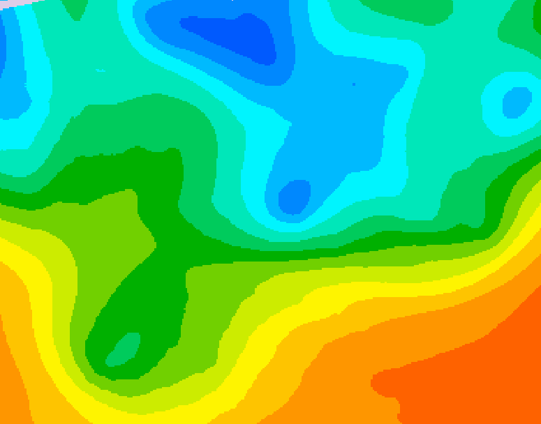 GDPS 500 millibar geopotential height 084 hour forecast chart for Canada based on 2026/05/14 1200Z data