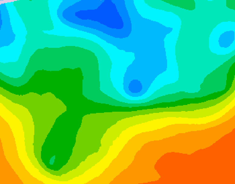 GDPS 500 millibar geopotential height 090 hour forecast chart for Canada based on 2026/05/14 1200Z data