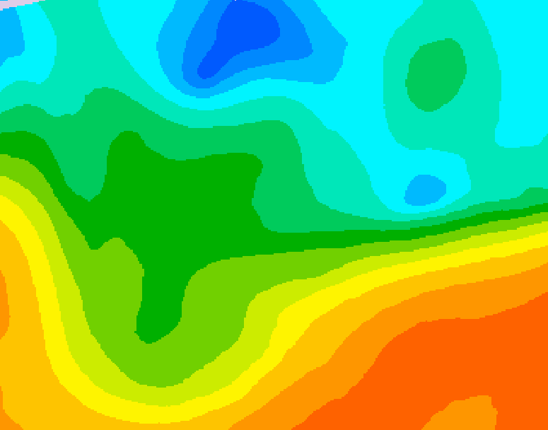 GDPS 500 millibar geopotential height 114 hour forecast chart for Canada based on 2026/05/14 1200Z data