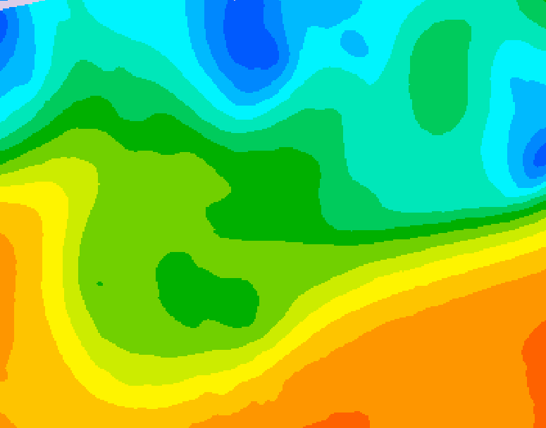 GDPS 500 millibar geopotential height 138 hour forecast chart for Canada based on 2026/05/14 1200Z data