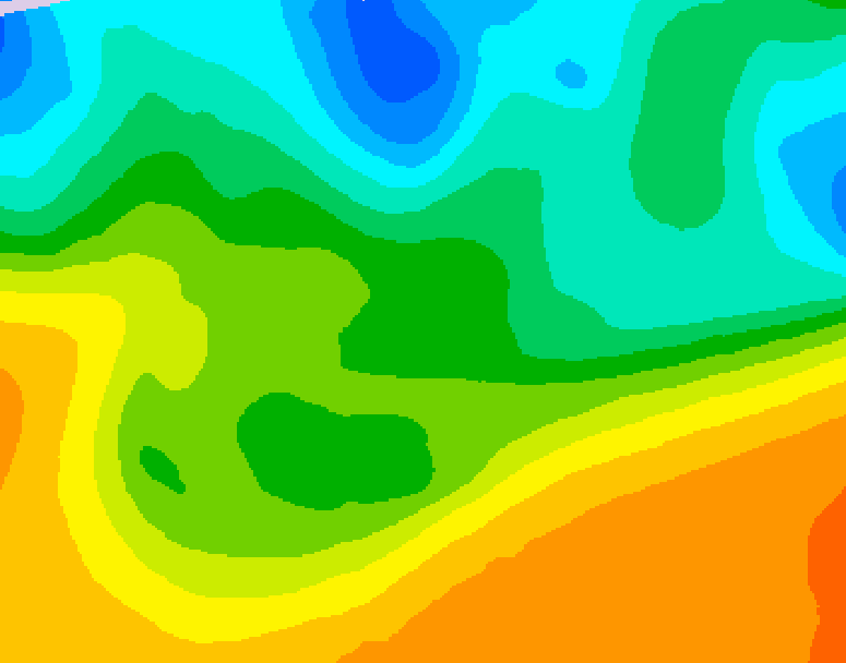 GDPS 500 millibar geopotential height 144 hour forecast chart for Canada based on 2026/05/14 1200Z data