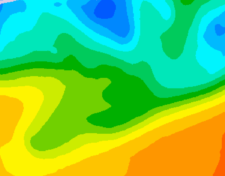 GDPS 500 millibar geopotential height 168 hour forecast chart for Canada based on 2026/05/14 1200Z data