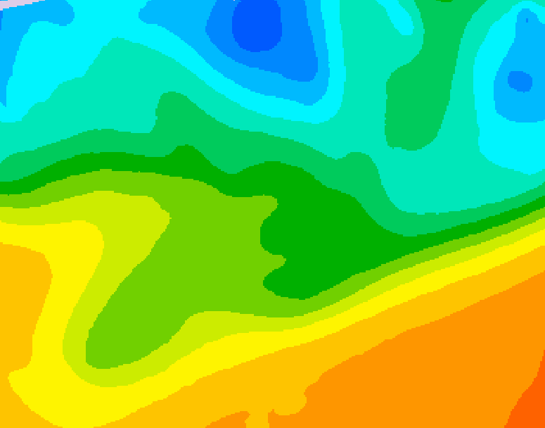 GDPS 500 millibar geopotential height 174 hour forecast chart for Canada based on 2026/05/14 1200Z data