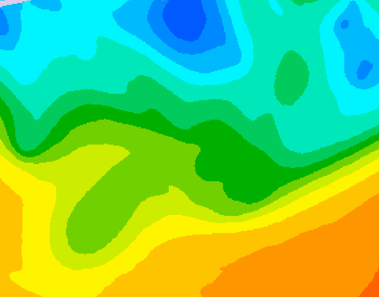 GDPS 500 millibar geopotential height 186 hour forecast chart for Canada based on 2026/05/14 1200Z data