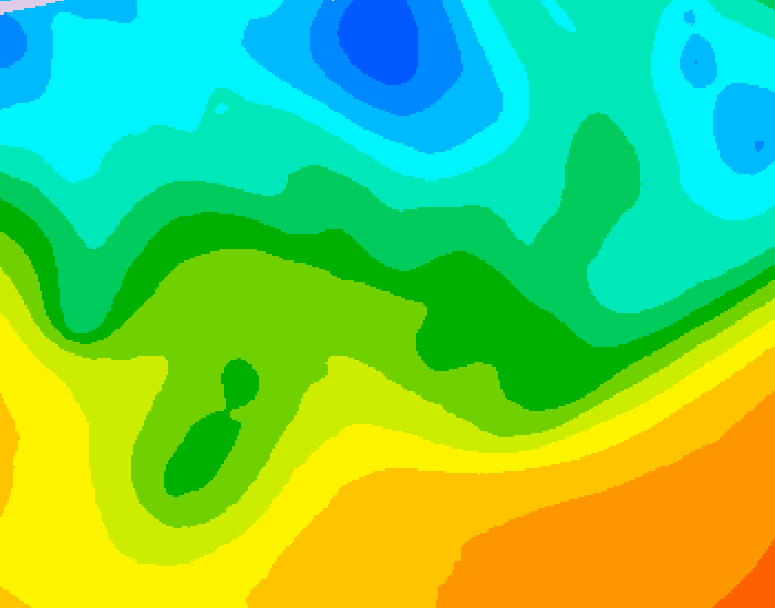 GDPS 500 millibar geopotential height 192 hour forecast chart for Canada based on 2026/05/14 1200Z data