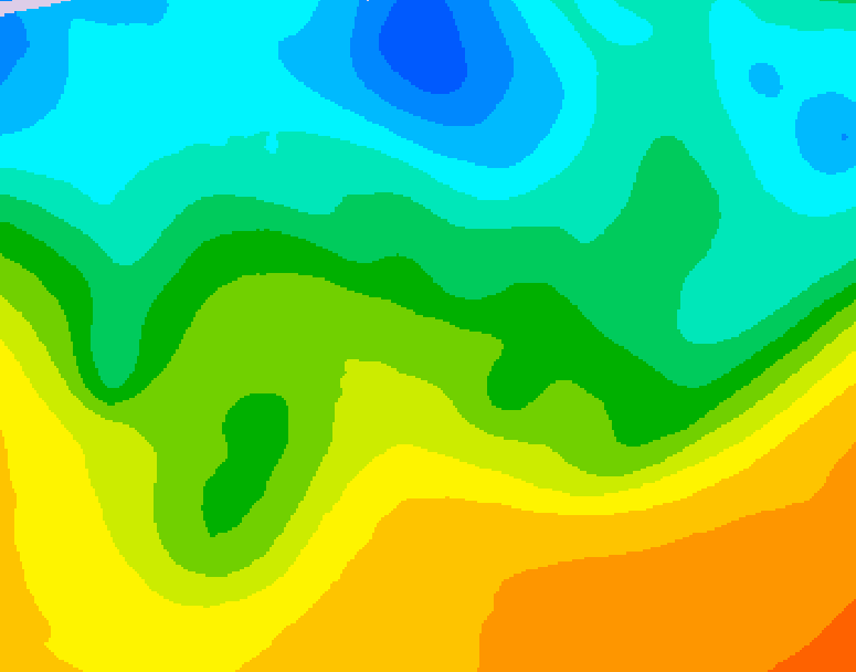 GDPS 500 millibar geopotential height 198 hour forecast chart for Canada based on 2026/05/14 1200Z data