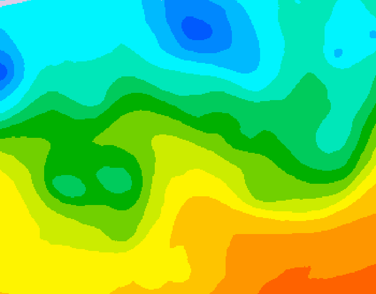 GDPS 500 millibar geopotential height 216 hour forecast chart for Canada based on 2026/05/14 1200Z data