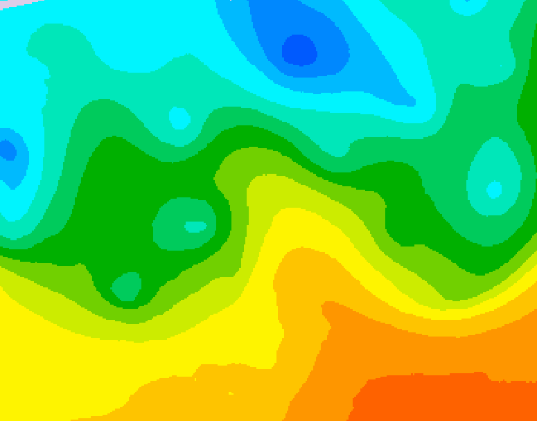 GDPS 500 millibar geopotential height 234 hour forecast chart for Canada based on 2026/05/14 1200Z data